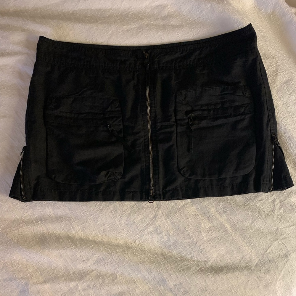 VINCE Black Sexy 7 Zipper Mini Skirt Size 12